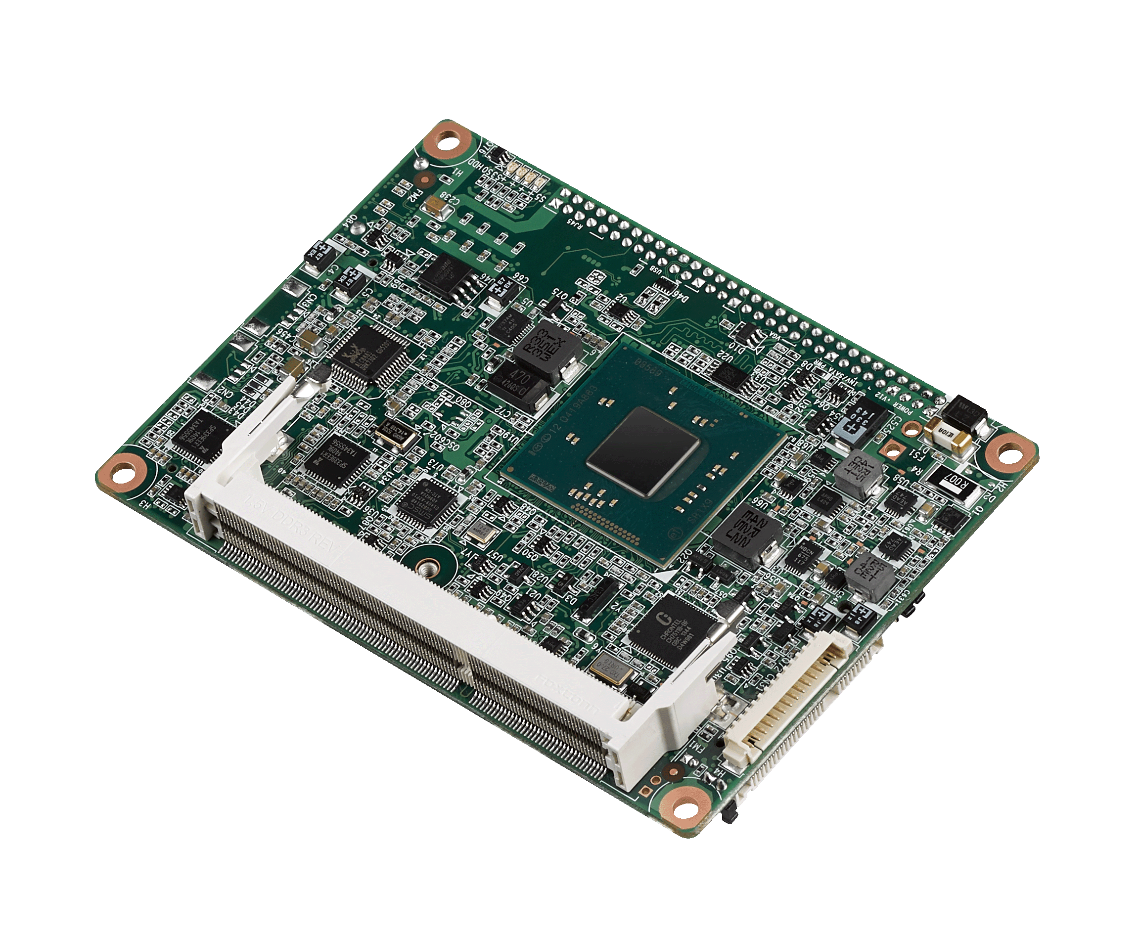 Intel Celeron N2930 1.83G Pico-ITX SBC with DDR3L, 18/24-bit LVDS, VGA, 
DP/HDMI, 1 GbE, Full-size Mini PCIe,  
4 USB, 2 COM, SMBus, I 2 C, mSATA & MIOe, Box Wafer Connector